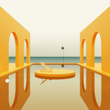 A beach representing liminal spaces