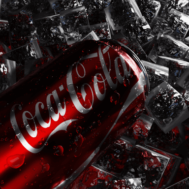 CoCa Cola can product render