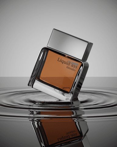 A perfume bottle