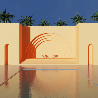 A pool representing liminal spaces